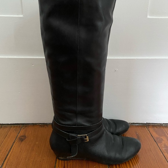Lands End Canvas black leather boots, size 7 - Picture 5 of 8